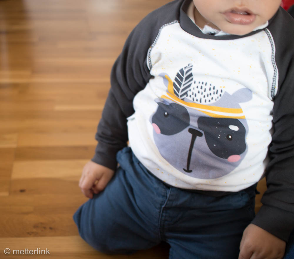 metterlink näht: Sweatshirt von Misusu Patterns aus Resten und Paneel für das Kleinkind